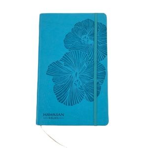 Hawaiian Airlines Limited Edition Blue Hibiscus Engraving Journal Notebook